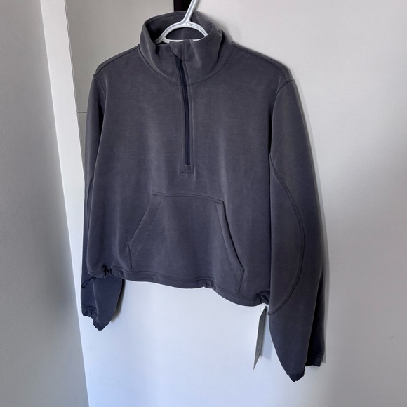 Lululemon Softstreme Half Zip in Solar Grey - Picture 7 of 14
